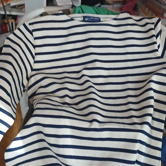 Saint James Striped  T Sweater Weight NwOT - Picture 2 of 5